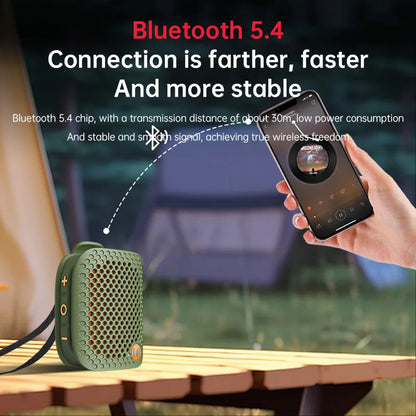 M3 Magnetic Clip-On Mini BT V5.4 Portable Outdoor Jobsite Wearable Wireless Bluetooth Speakers with Bass Altavoz Mic