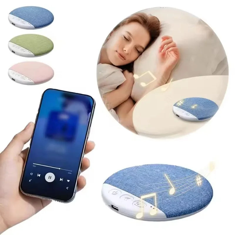 1 4 Pcs Mini Wireless Bluetooth Sleep Speaker under Pillow High Tech Sound Disc Portable Rechargeable for Insomnia Relax Gift
