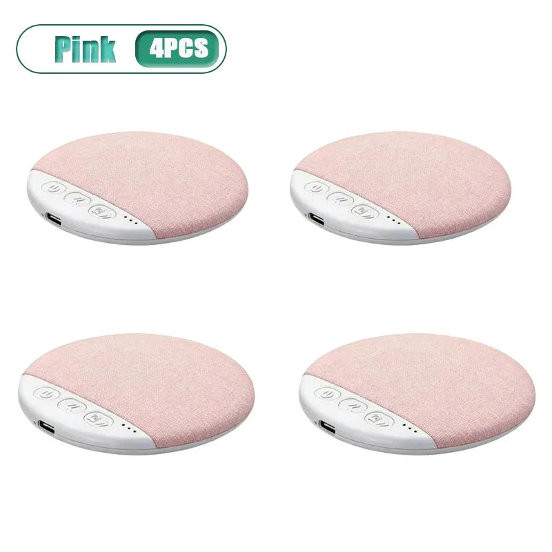 1 4 Pcs Mini Wireless Bluetooth Sleep Speaker under Pillow High Tech Sound Disc Portable Rechargeable for Insomnia Relax Gift