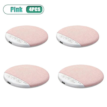 1 4 Pcs Mini Wireless Bluetooth Sleep Speaker under Pillow High Tech Sound Disc Portable Rechargeable for Insomnia Relax Gift