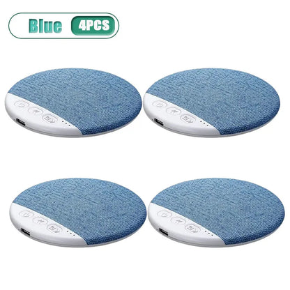 1 4 Pcs Mini Wireless Bluetooth Sleep Speaker under Pillow High Tech Sound Disc Portable Rechargeable for Insomnia Relax Gift